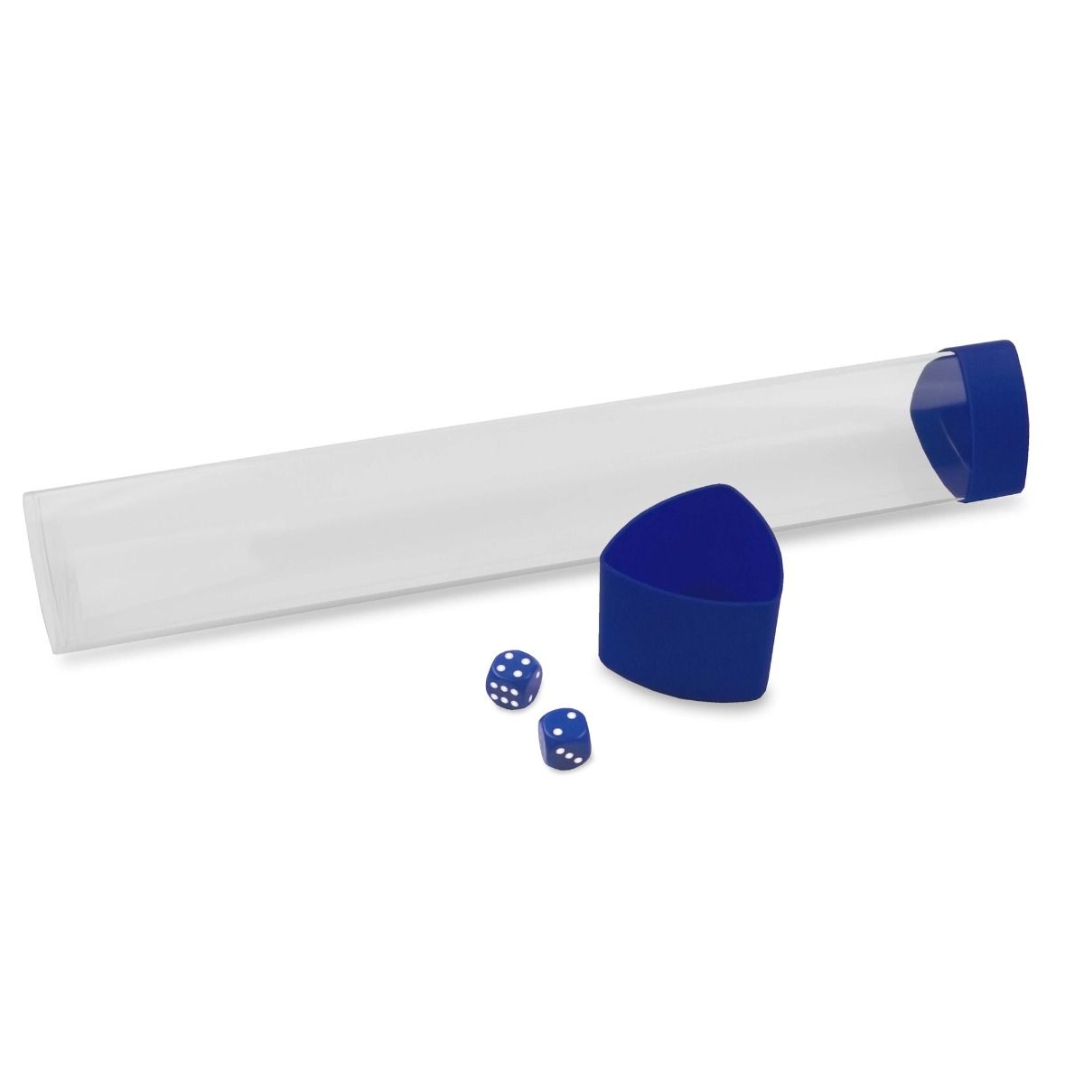 Playmat Tube with Dice Cap - Blue