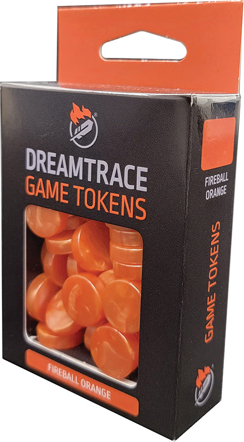 DreamTrace Gaming Tokens: Fireball Orange (DISPLAY 6)