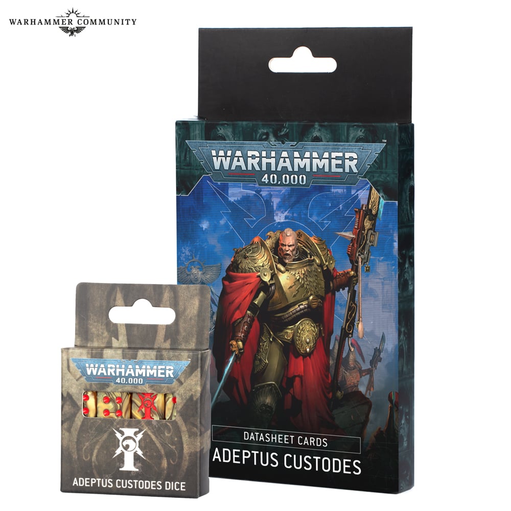 Warhammer 40K: Adeptus Custodes Datasheet Cards