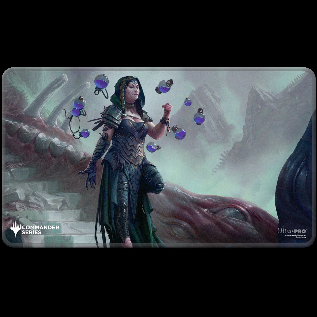 Magic the Gathering CCG: Commander Series - Three Color Shard - Q4 2024 Stitched Edge Playmat Kess