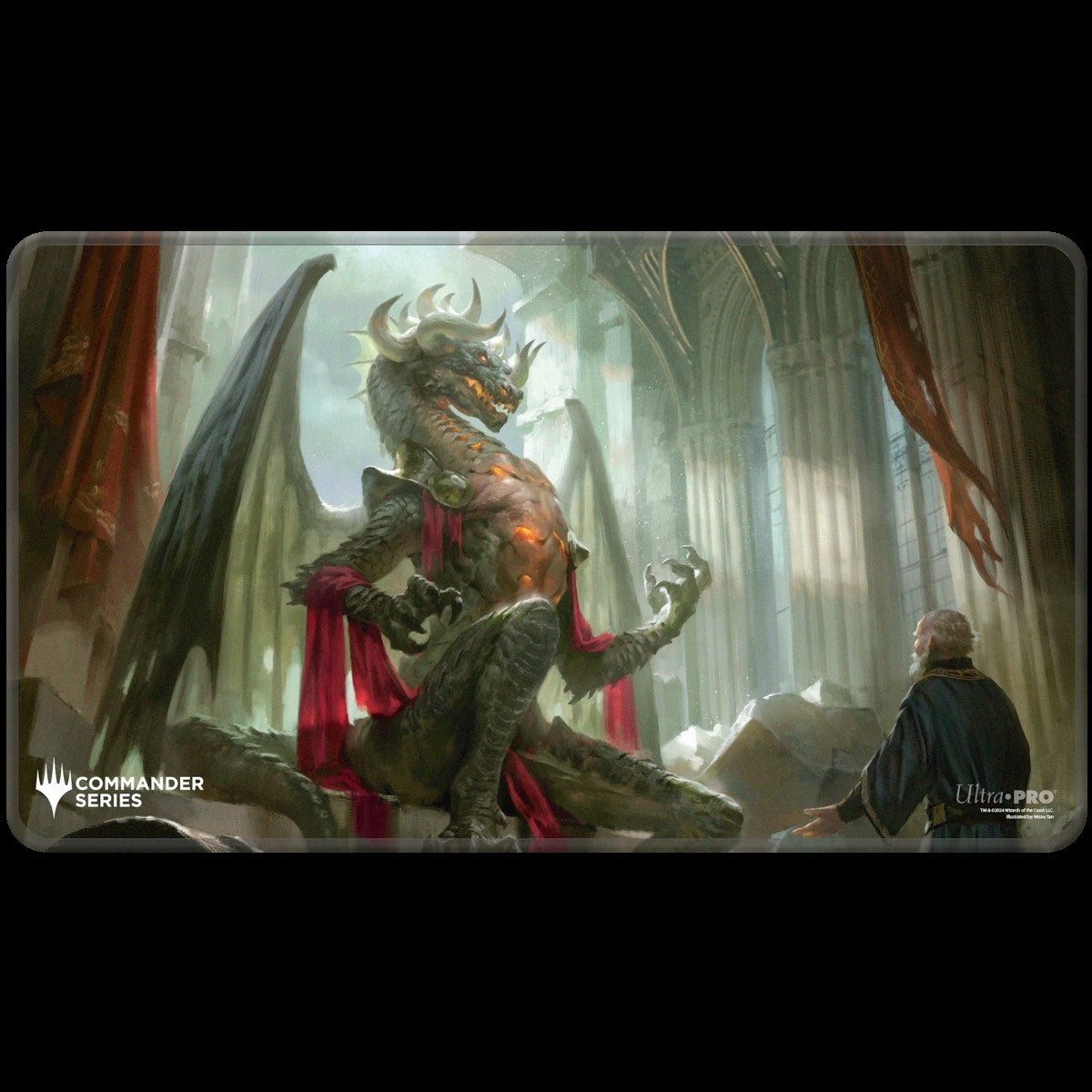 Magic the Gathering CCG: Commander Series - Three Color Shard - Q4 2024 Stitched Edge Playmat Korvold