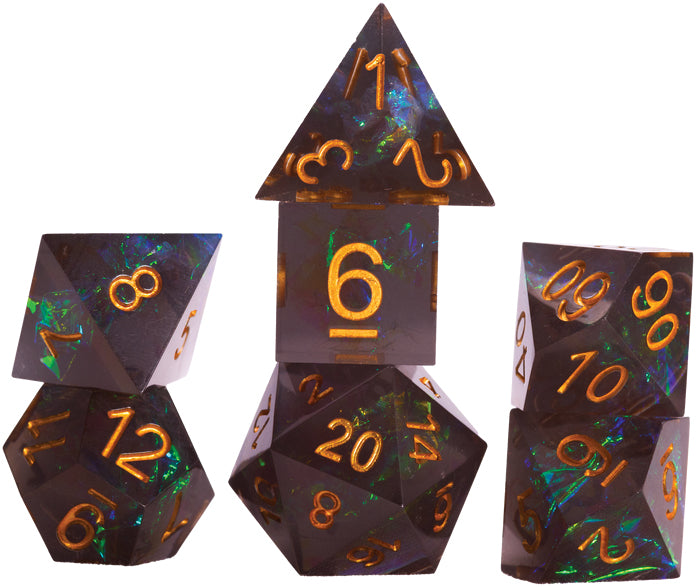 RPG Dice Set (7): Sharp Fairy - Night