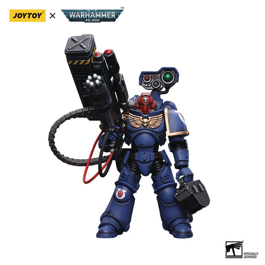 Joytoy Wh40k Ultramarines Des Sgt Vengor Launcher 1/18 Action Figure (N