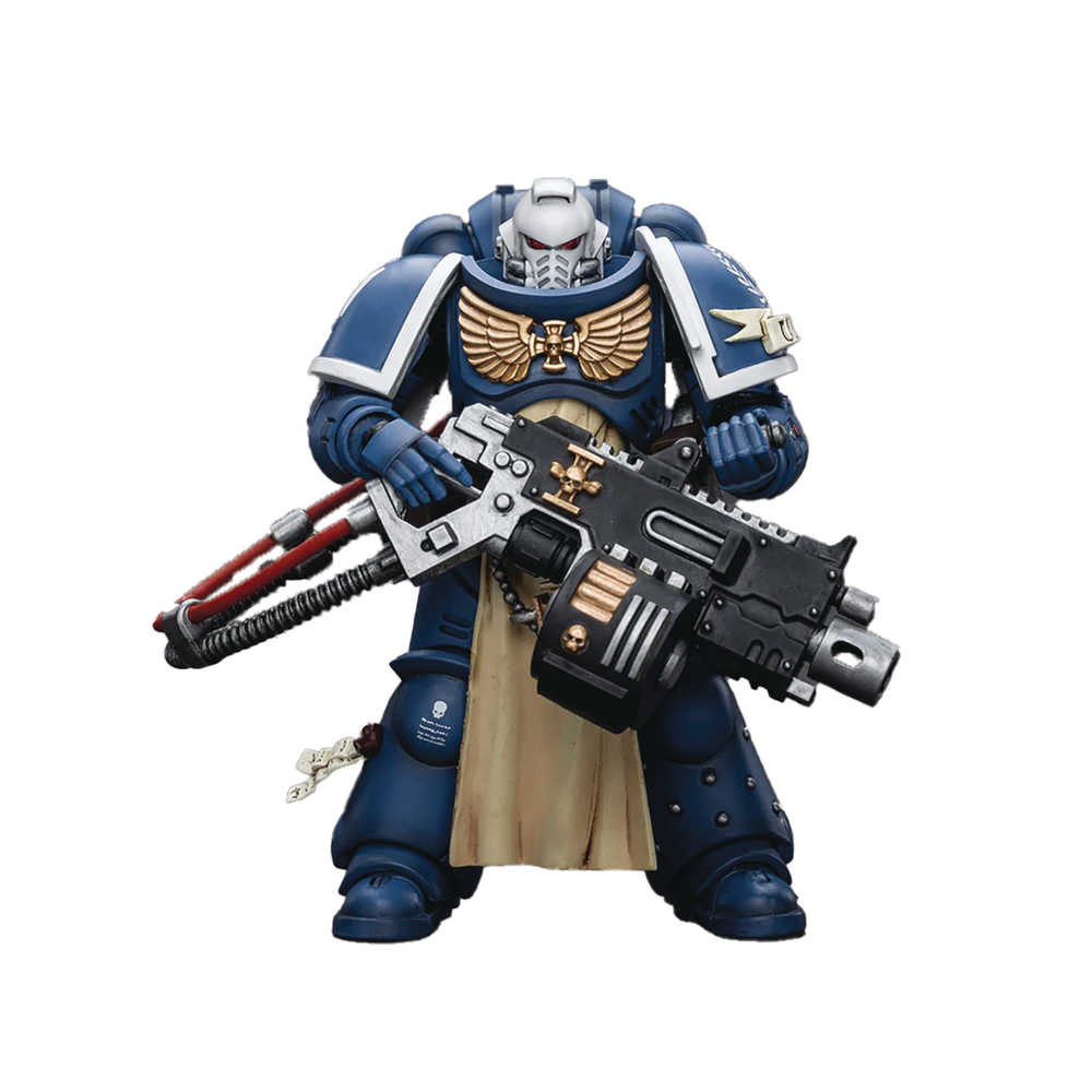 Jt Wh40k Ultramarines Sternguard Vet Hvy Bolter 1/18 Action Figure (Net