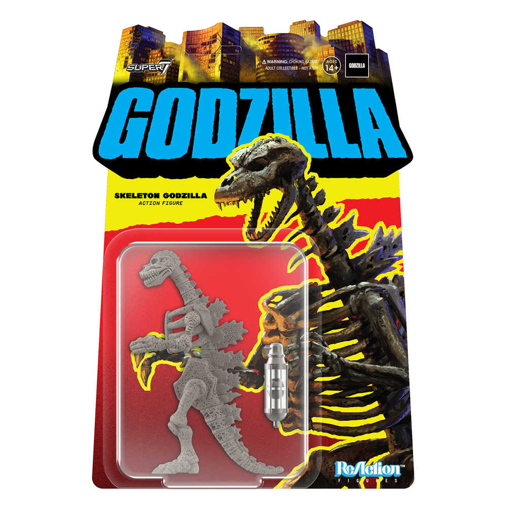 Godzilla Toho Reaction Godzilla Skeleton Grey Action Figure