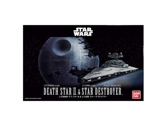 Star Wars Death Star II 1/2700000 & Star Destroyer 1/14500 Model Kit