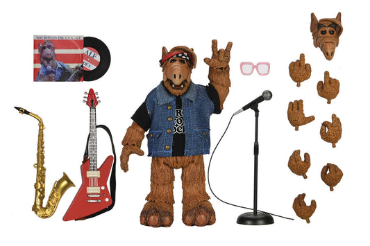 Alf Ult Born To Rock Alf 7in Action Figure