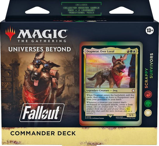 Magic the Gathering CCG: Scrappy Survivors Commander Deck Universes Beyond: Fallout