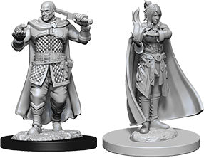 Dungeons & Dragons: Nolzur's Marvelous Unpainted Miniatures - W08 Human Ranger & Moon Elf Sorcerer