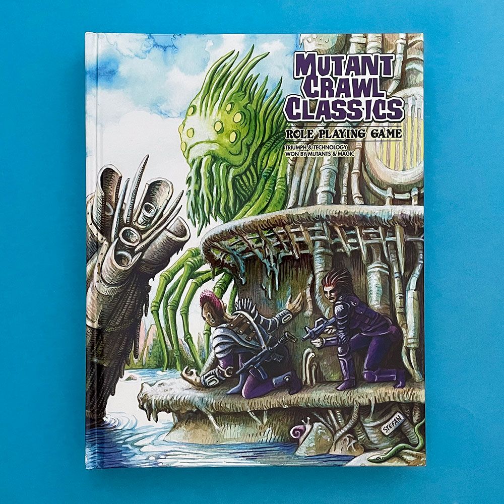 Mutant Crawl Classics RPG Alternate Glow in the Dark Cover