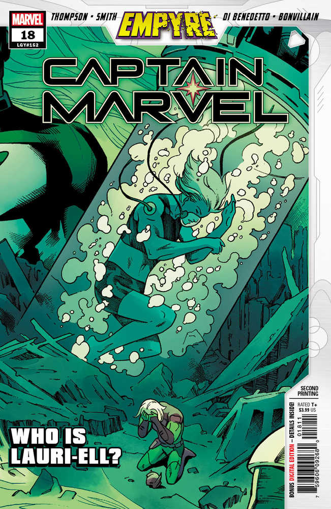 Captain Marvel #18 2nd Print Smith Variant Emp