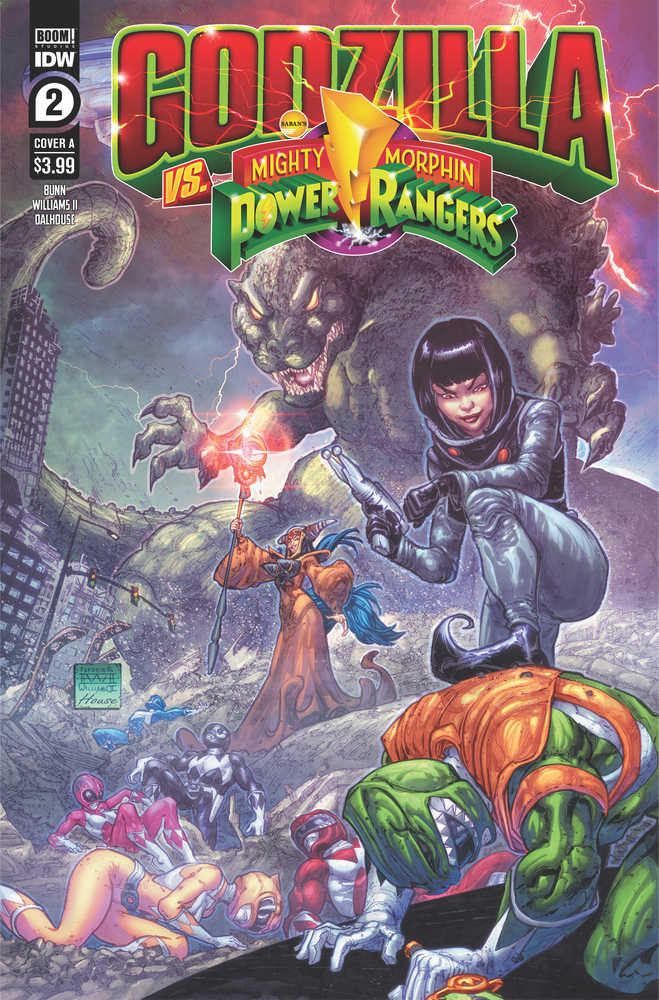 Godzilla vs Mmpr #2 (Of 5) Cover A Freddie Williams II