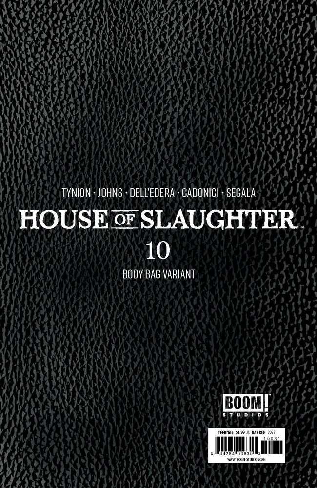 House Of Slaughter #10 Cover C Bodybag Variant Harren