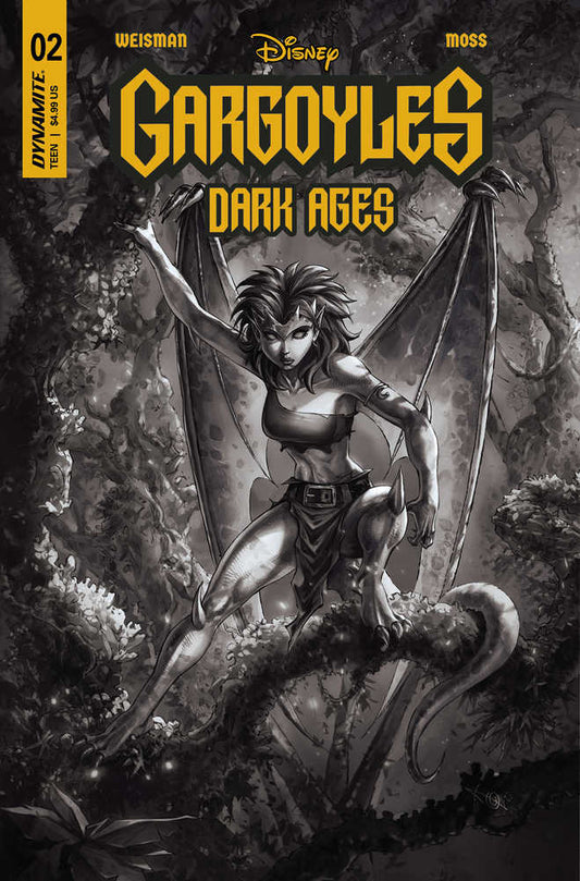 Gargoyles Dark Ages #2 Cover I 15 Copy Variant Edition Quah Black & White