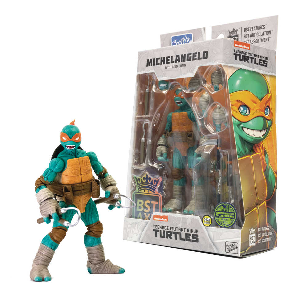 Sdcc 2023 Teenage Mutant Ninja Turtles Bst Axn Michelangelo Previews Exclusive Comic 5in Action Figure