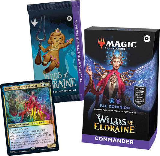 Magic: The Gathering Wilds of Eldraine Fae Dominion Commander Deck