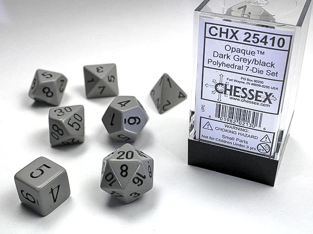 Nostalgia Opaque GM and Beginner Player Polyhedral 7-Die Set