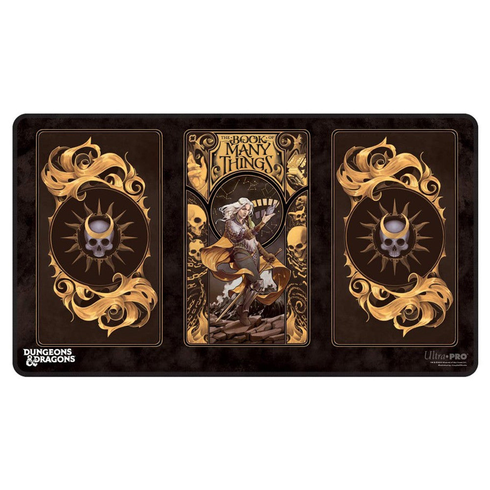 Dungeons & Dragons: The Deck of Many Things Black Stitched Playmat Featuring: Alternate Cover Artwork