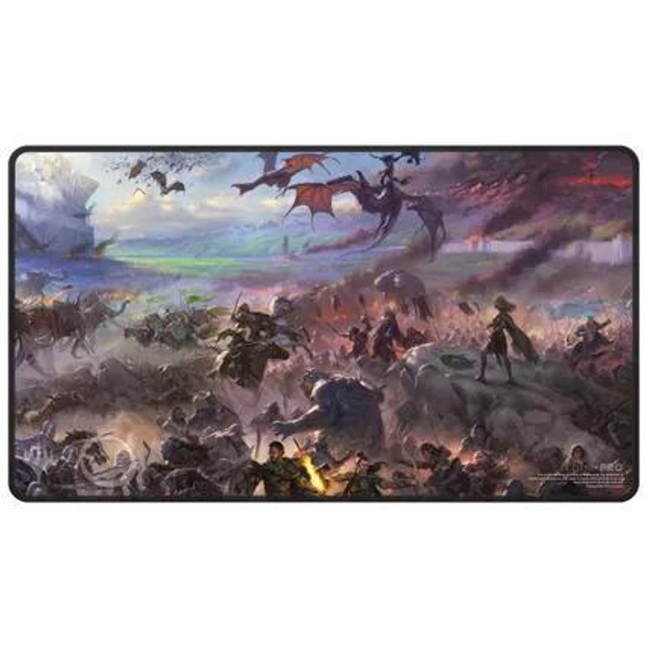 Up Playmat Lotr Tales of Middle-Earth Black Stitched